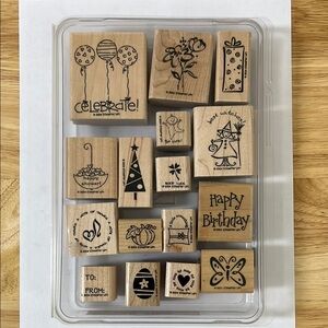 Stampin’ Up! Tag Time Wooden Rubber Stamp Set